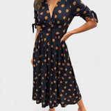 Elegant Polka Dot Dress Mónica