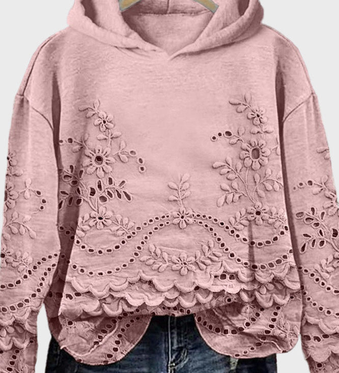 Lace-up hoodie