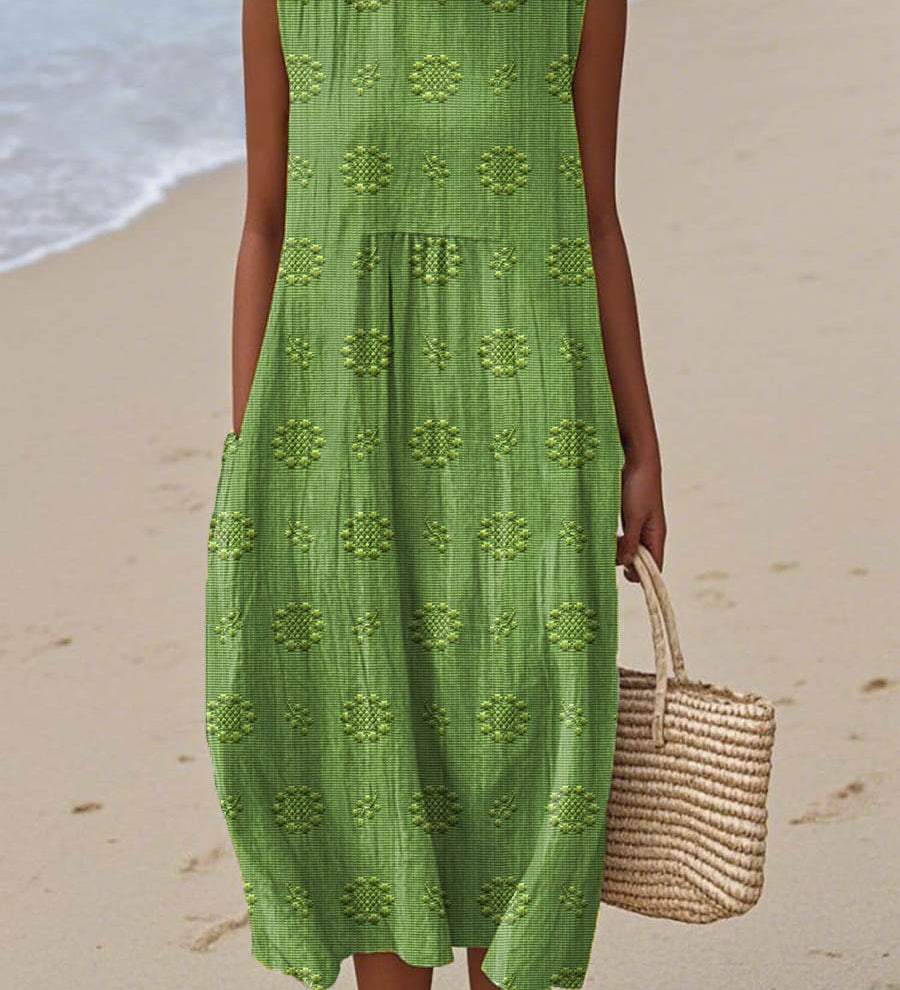 Franca - Cotton sleeveless dress