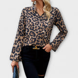 Catarina - Leopard Printed Casual Blouson