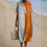 Cecilia - Geometric Striped Dress