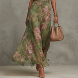 Filipa Long Halter Floral Dress