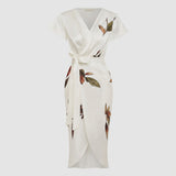 Midi dress with Isabel bow