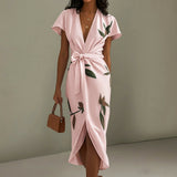 Midi dress with Isabel bow