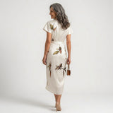 Midi dress with Isabel bow