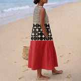 Geometric dress Sara at sunset
