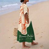 Catarina Lobster Print Dress