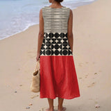 Geometric dress Sara at sunset