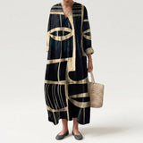 Luana - Dress with Prismatic Pattern