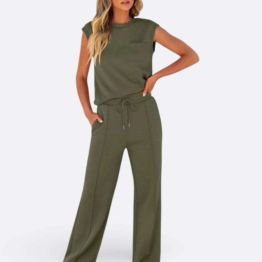Iris - Casual set from soft knit fabric for relaxing