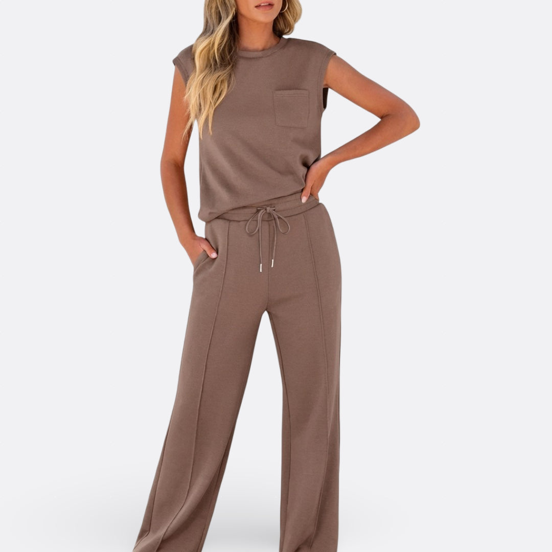 Iris - Casual set from soft knit fabric for relaxing