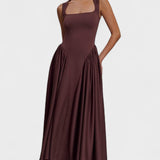 Midi dress made of comfortable material - Sara