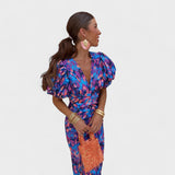Lília Tropical Fire Dress