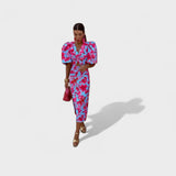 Lília Tropical Fire Dress