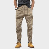 Marco - Elastic Cargo Trousers with Pockets