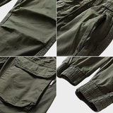 Marco - Elastic Cargo Trousers with Pockets