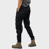 Marco - Elastic Cargo Trousers with Pockets