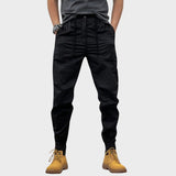 Marco - Elastic Cargo Trousers with Pockets