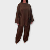 Ingrid - Plus-size komplet s rebrastom tkaninom