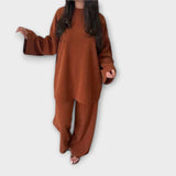 Ingrid - Plus-size komplet s rebrastom tkaninom