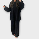 Ingrid - Plus-size komplet s rebrastom tkaninom