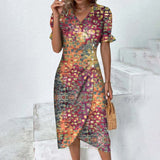 Summer dress with an ombre effect