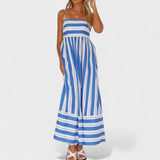 Isabel - Striped maxi dress