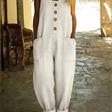 Vintage washed denim overall Graça