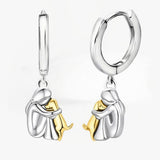 Huggie Hoop Earrings - Dog