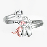 Dog-themed ring - Pink