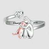 Dog-themed ring - Pink