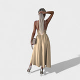 Cielo midi dress with slit