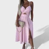 Cielo midi dress with slit