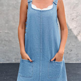 Irís - Strap Casual Denim Dress