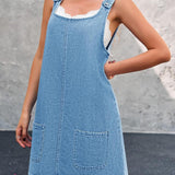Irís - Strap Casual Denim Dress