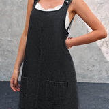 Irís - Strap Casual Denim Dress