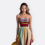 Maxi strapless dress - Lise