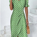 Summer dress with an ombre effect