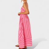 Isabel - Striped maxi dress