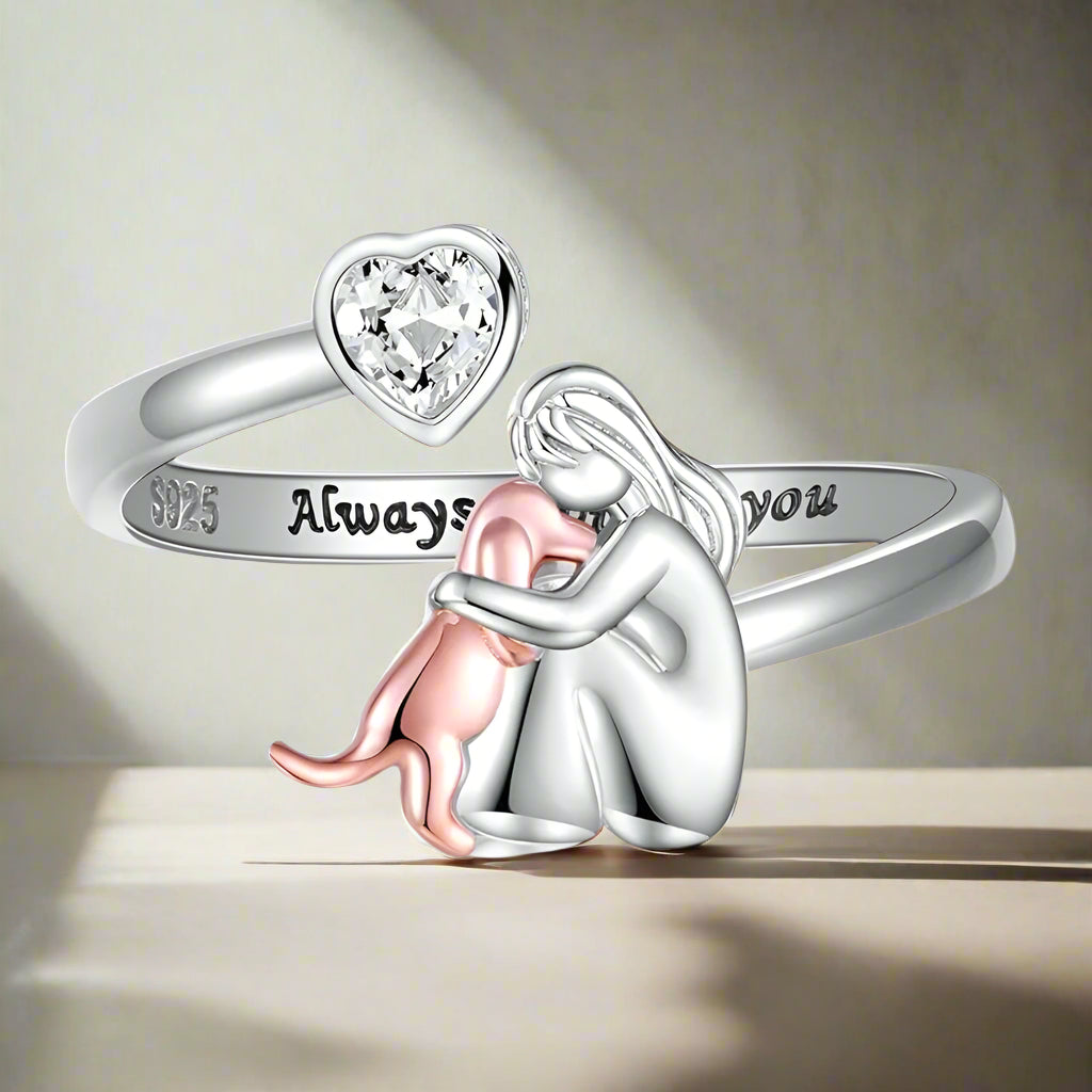 Dog-themed ring - Pink